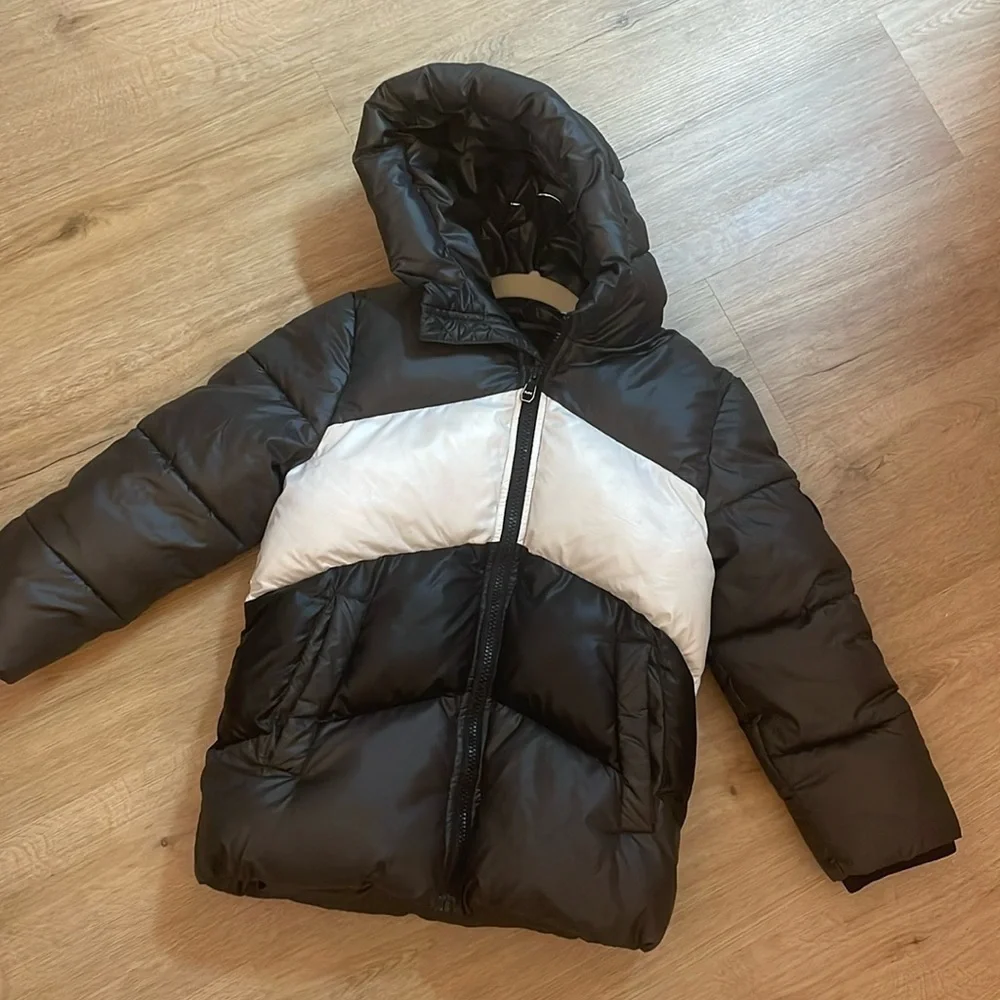 Michael Kors Baby Boys Heavy Weight Chevron Stripe Puffer Jacket